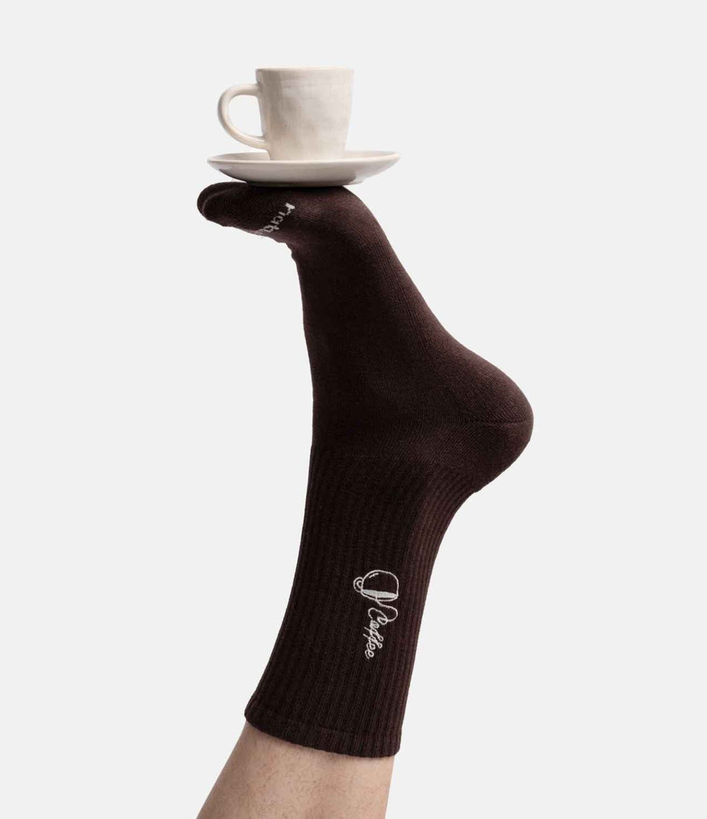 Natural Vibes Coffee Cup Tennis Socks