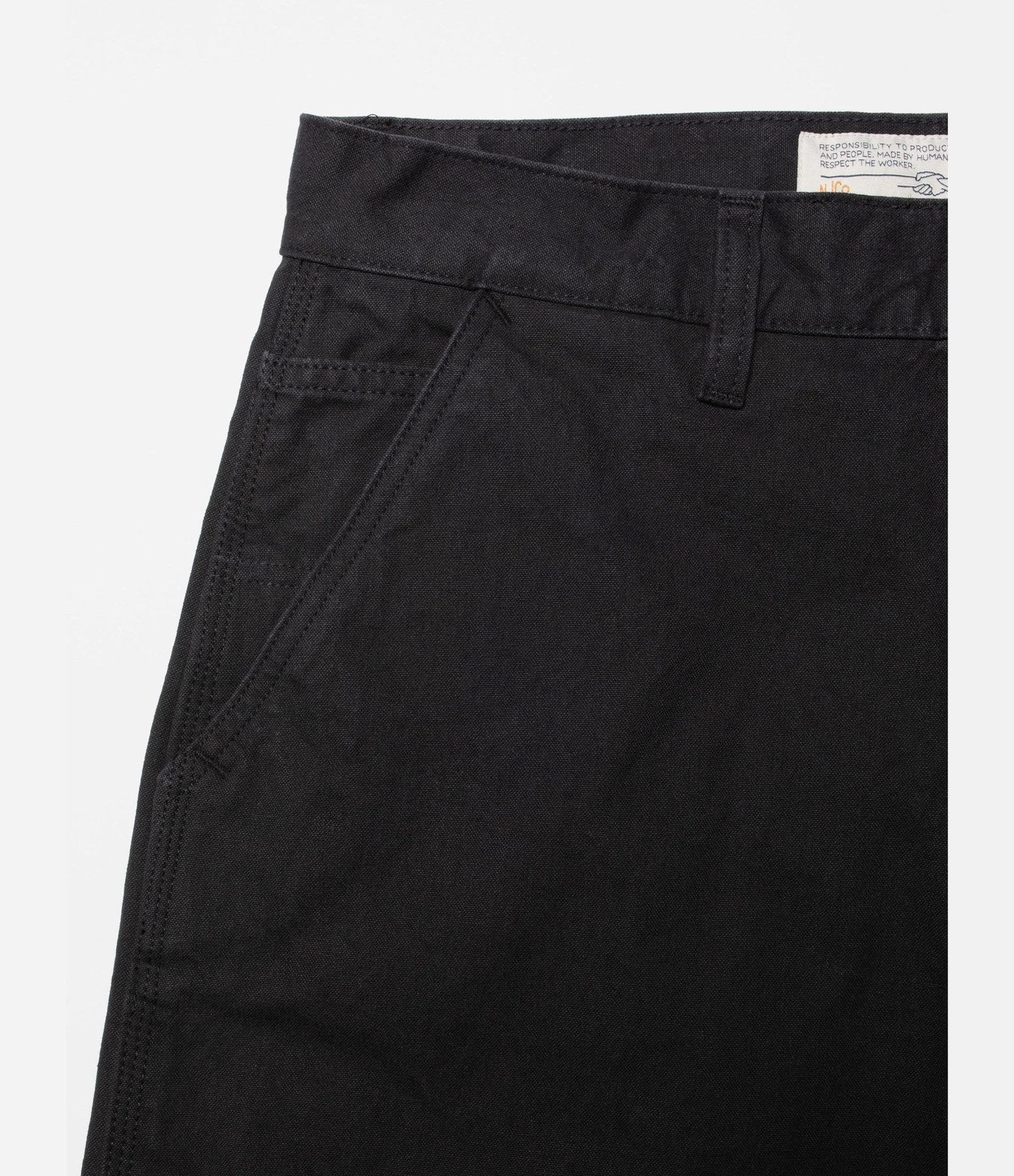 Nudie Jeans Tuff Tony Pants Duck Canvas Black