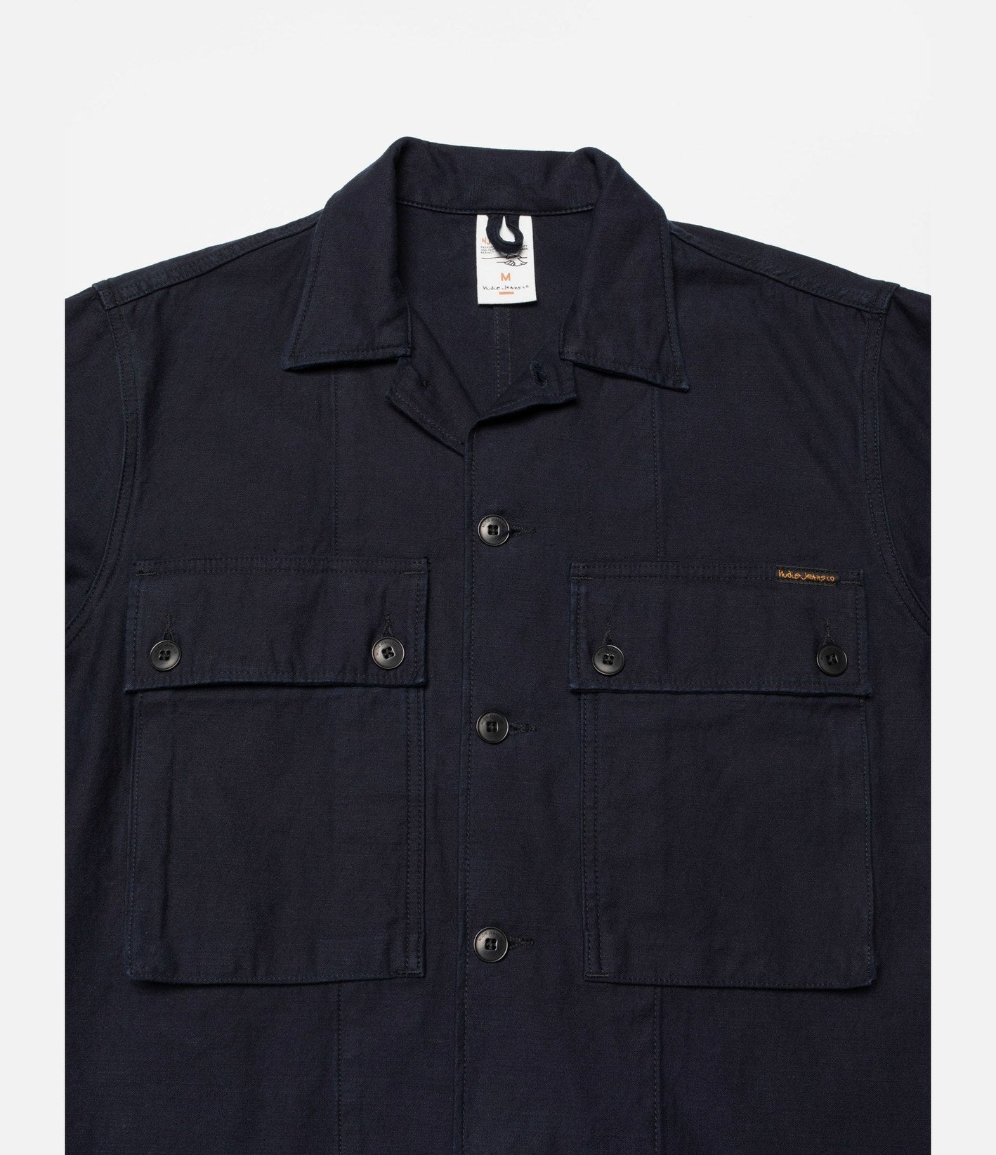 Nudie Jeans Nino Shirt Back Sateen Indigo