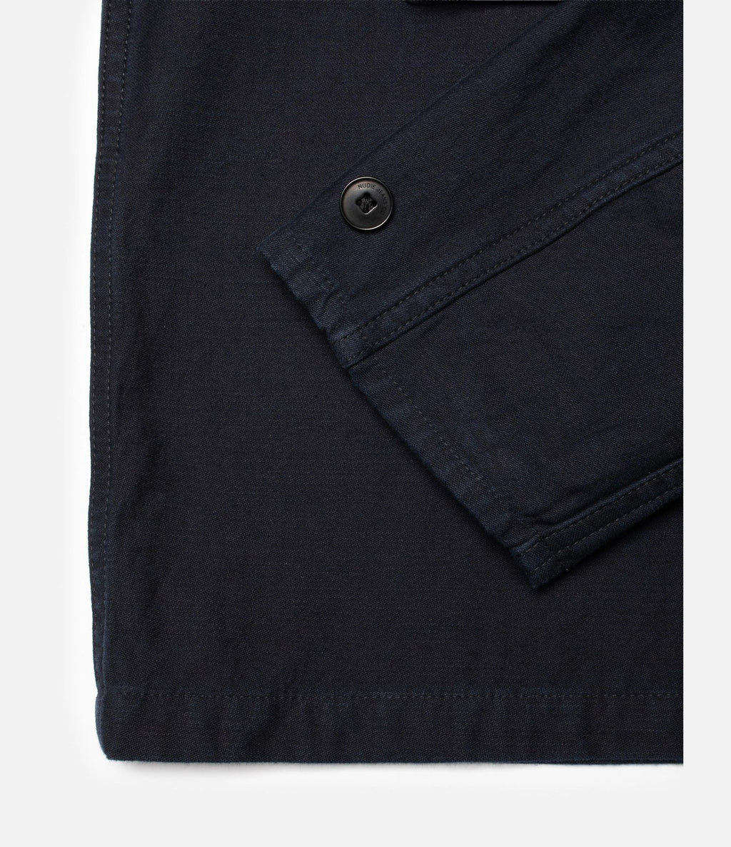 Nudie Jeans Nino Shirt Back Sateen Indigo
