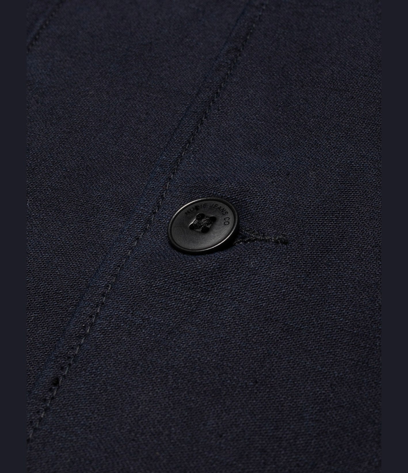 Nudie Jeans Nino Shirt Back Sateen Indigo