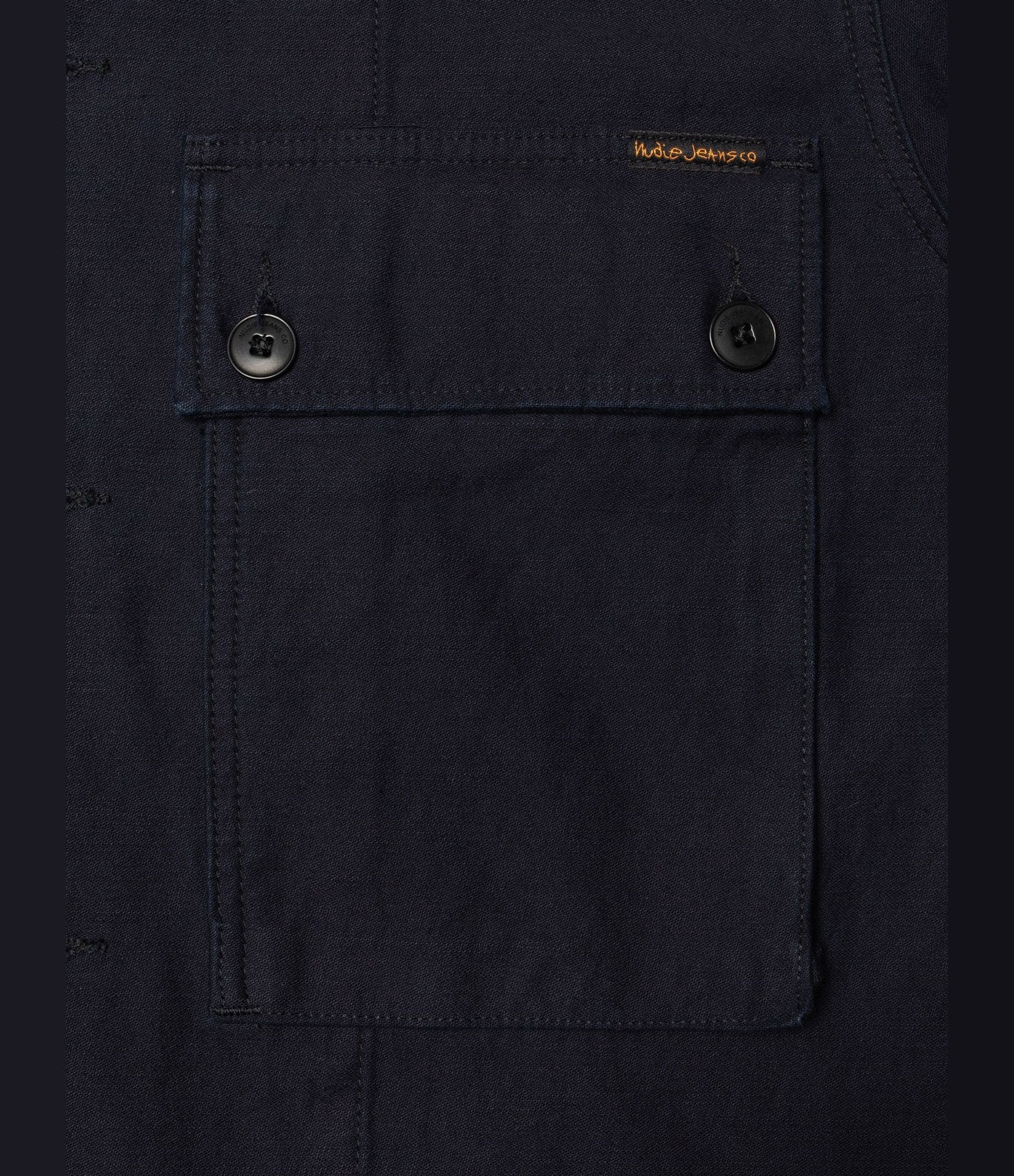 Nudie Jeans Nino Shirt Back Sateen Indigo