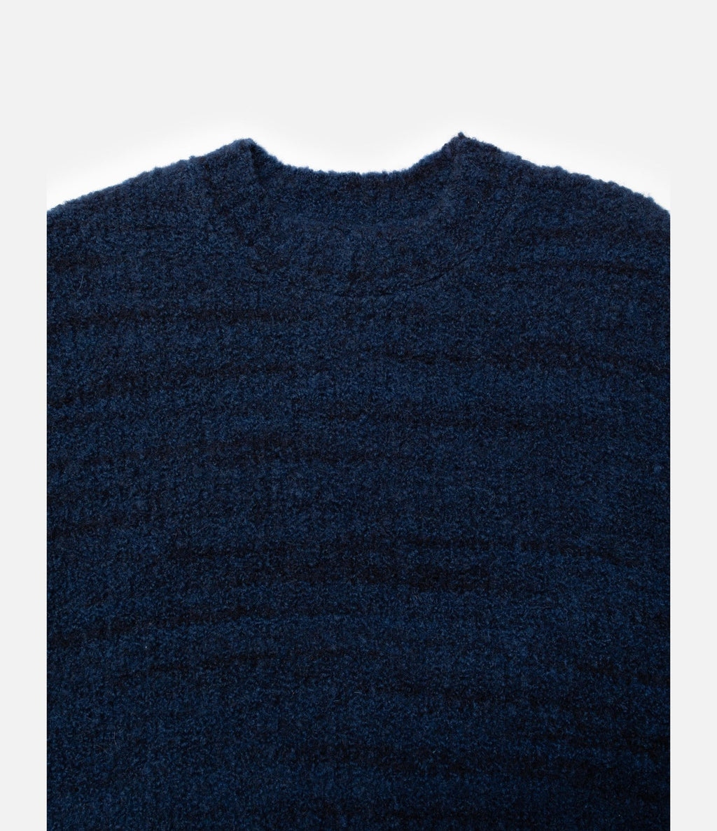 Nudie Jeans Gurra Boucle Sweater Blue