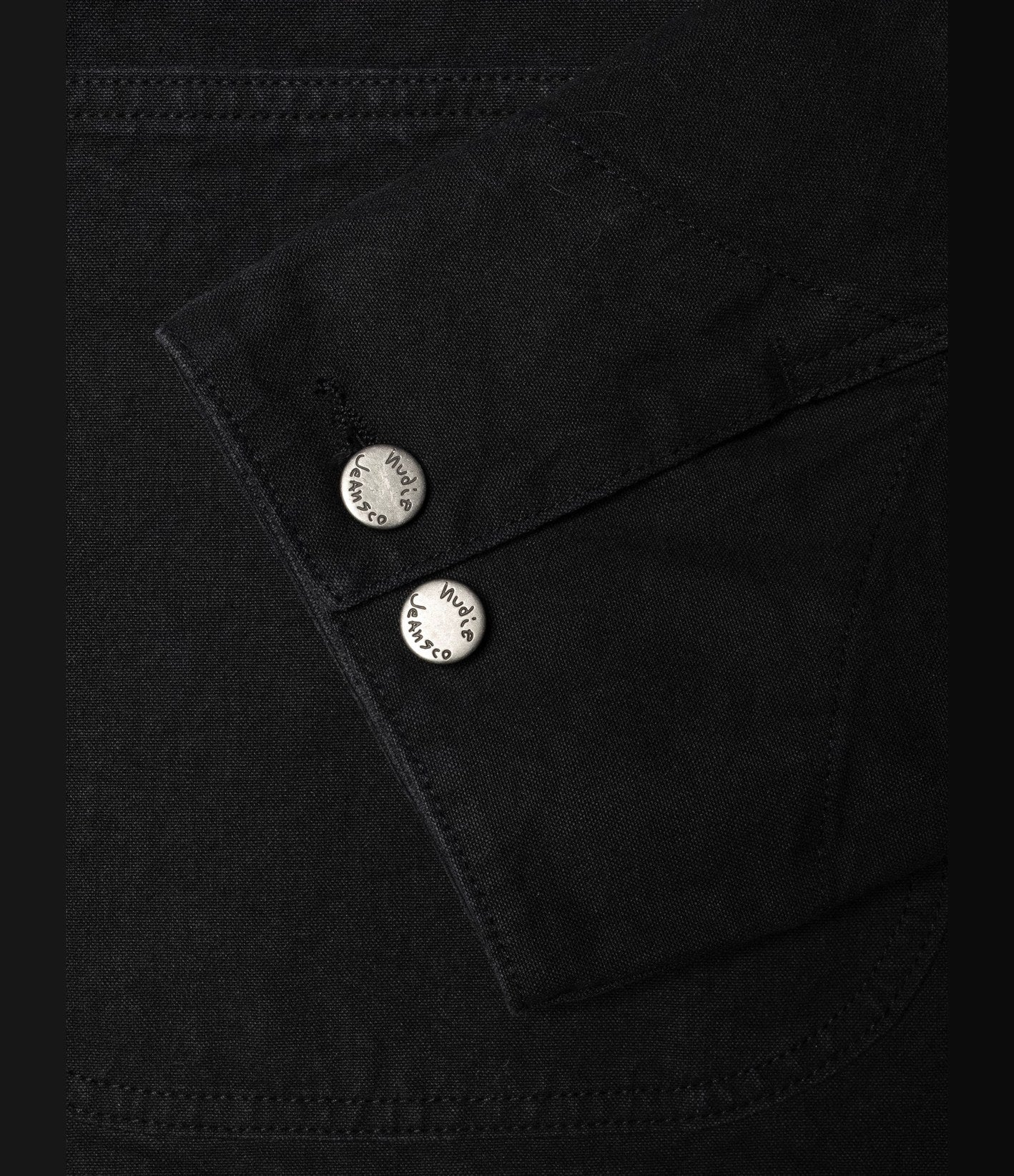 Nudie Jeans Howie Chore Jacket Duck Canvas Black