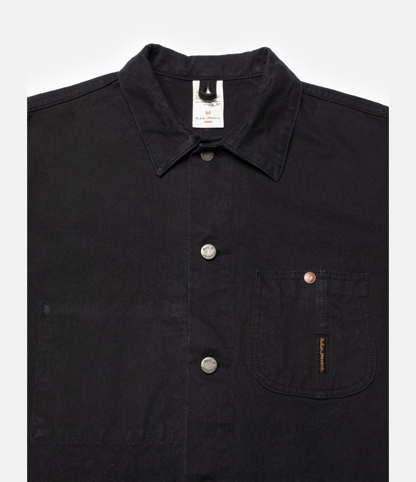 Nudie Jeans Howie Chore Jacket Duck Canvas Black