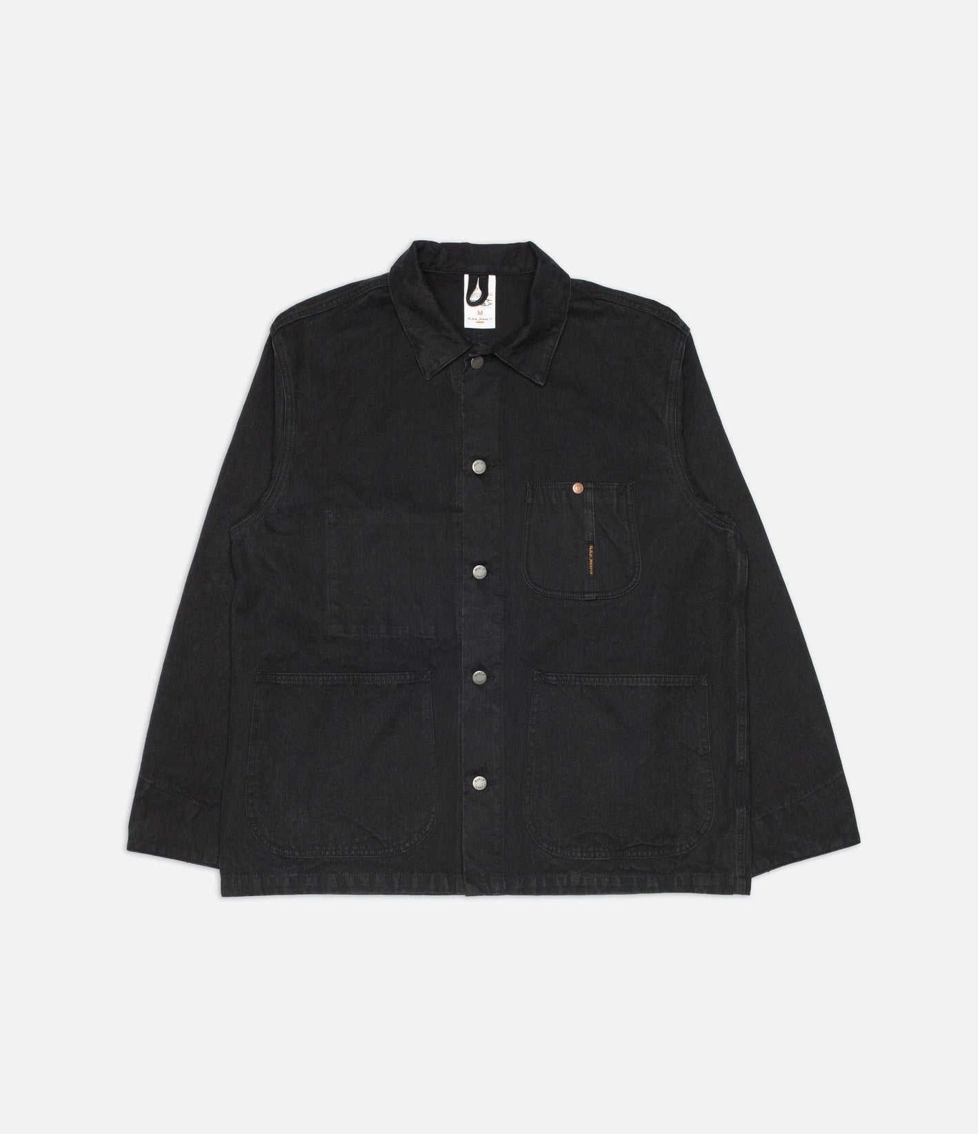 Nudie Jeans Howie Chore Jacket Duck Canvas Black