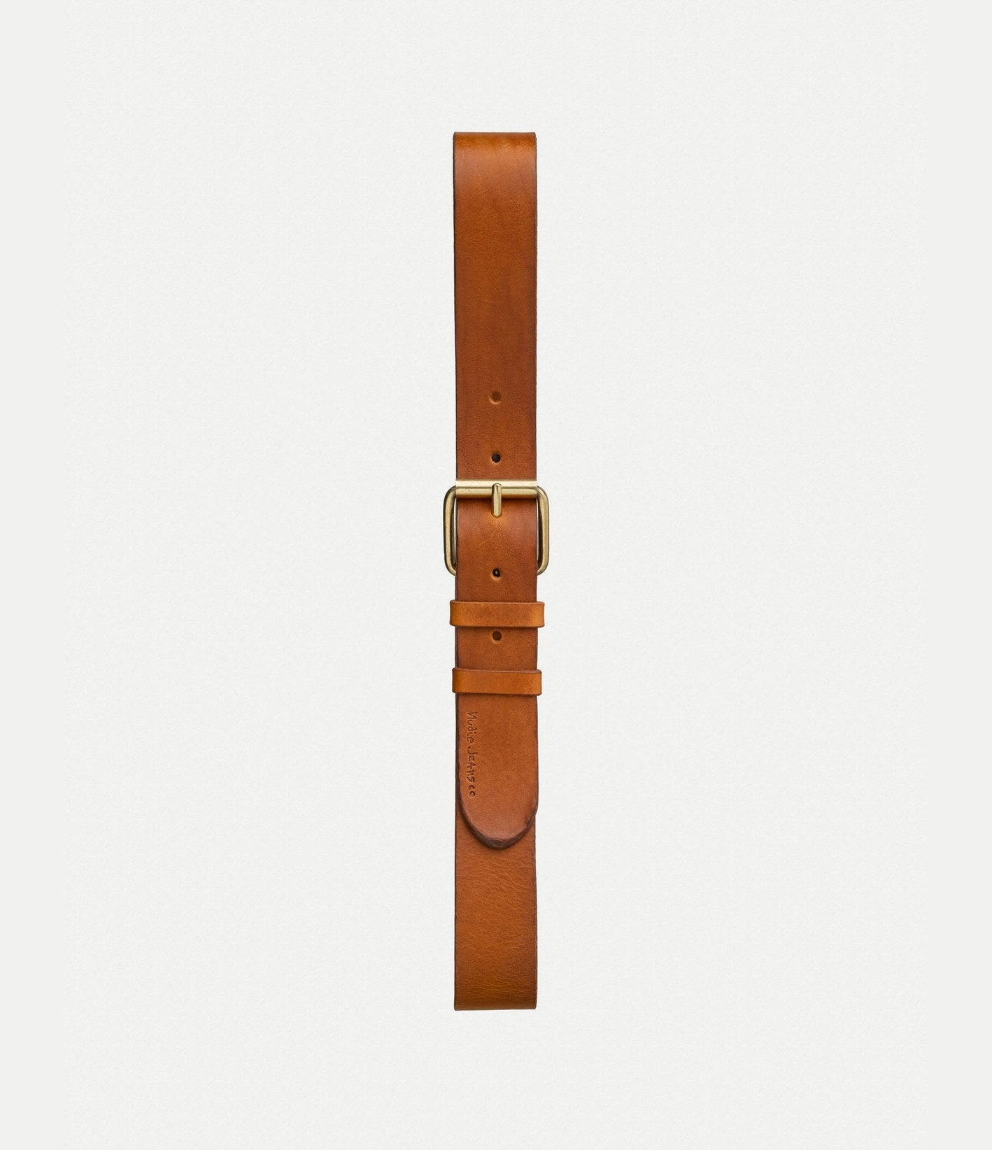 Nudie Jeans Pedersson Leather Belt Toffee Brown