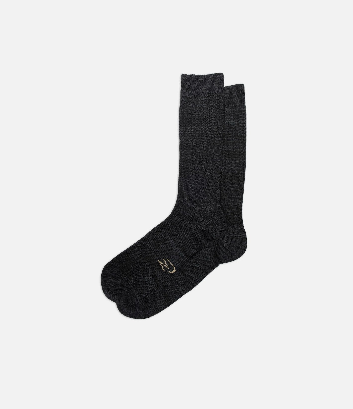 Nudie Jeans Rasmusson Mens Rib Sock Dark Grey