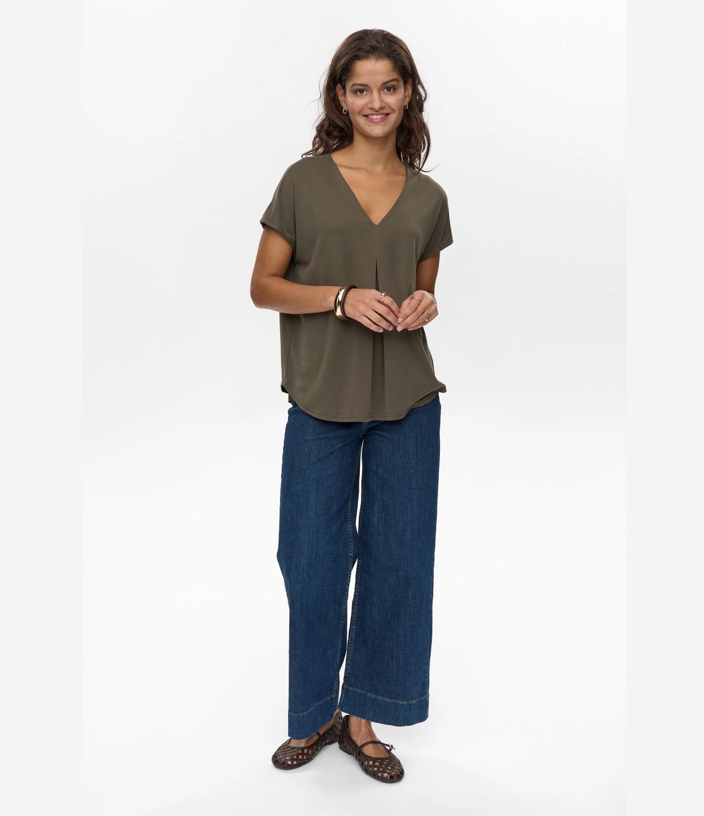 Numph Nutilia SS Blouse Grape Leaf