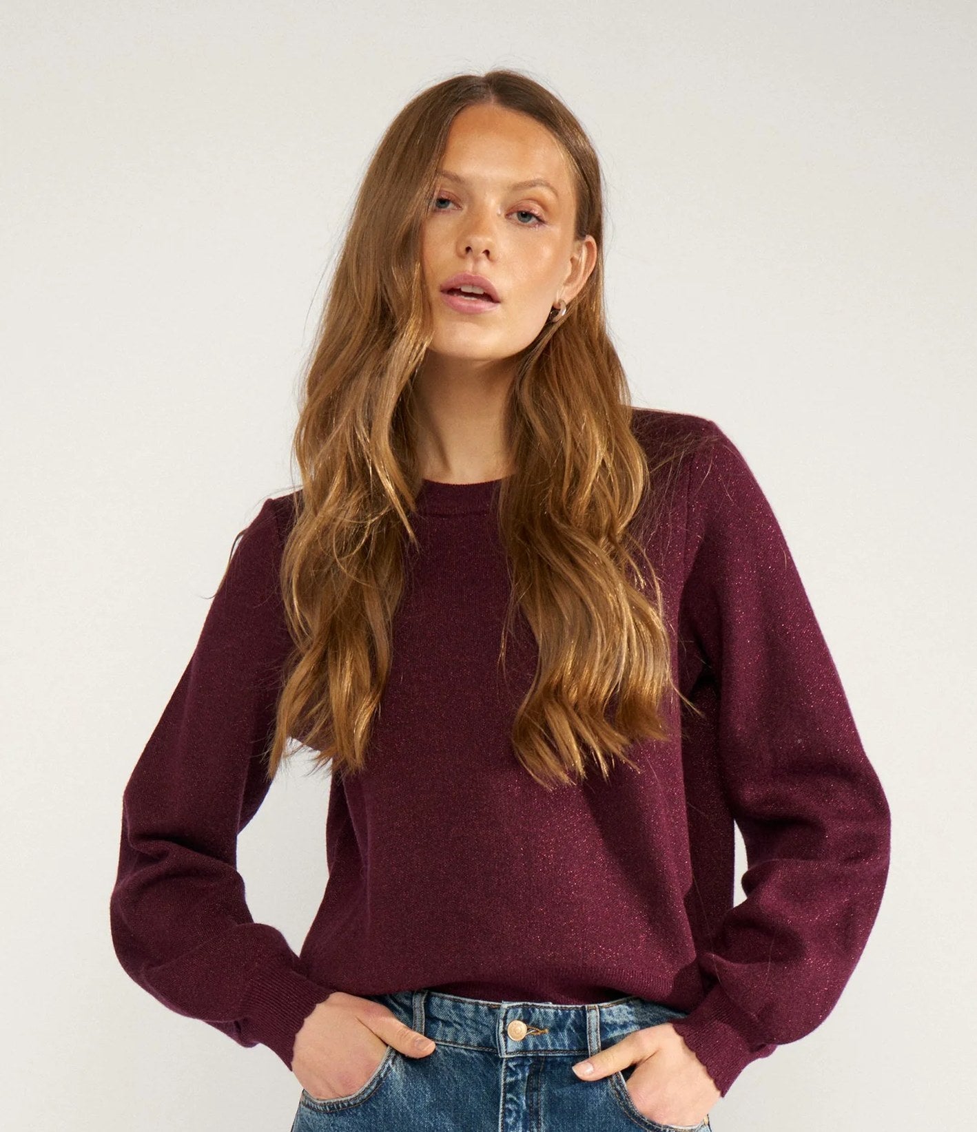 Numph Nubir Solid Pullover Fig