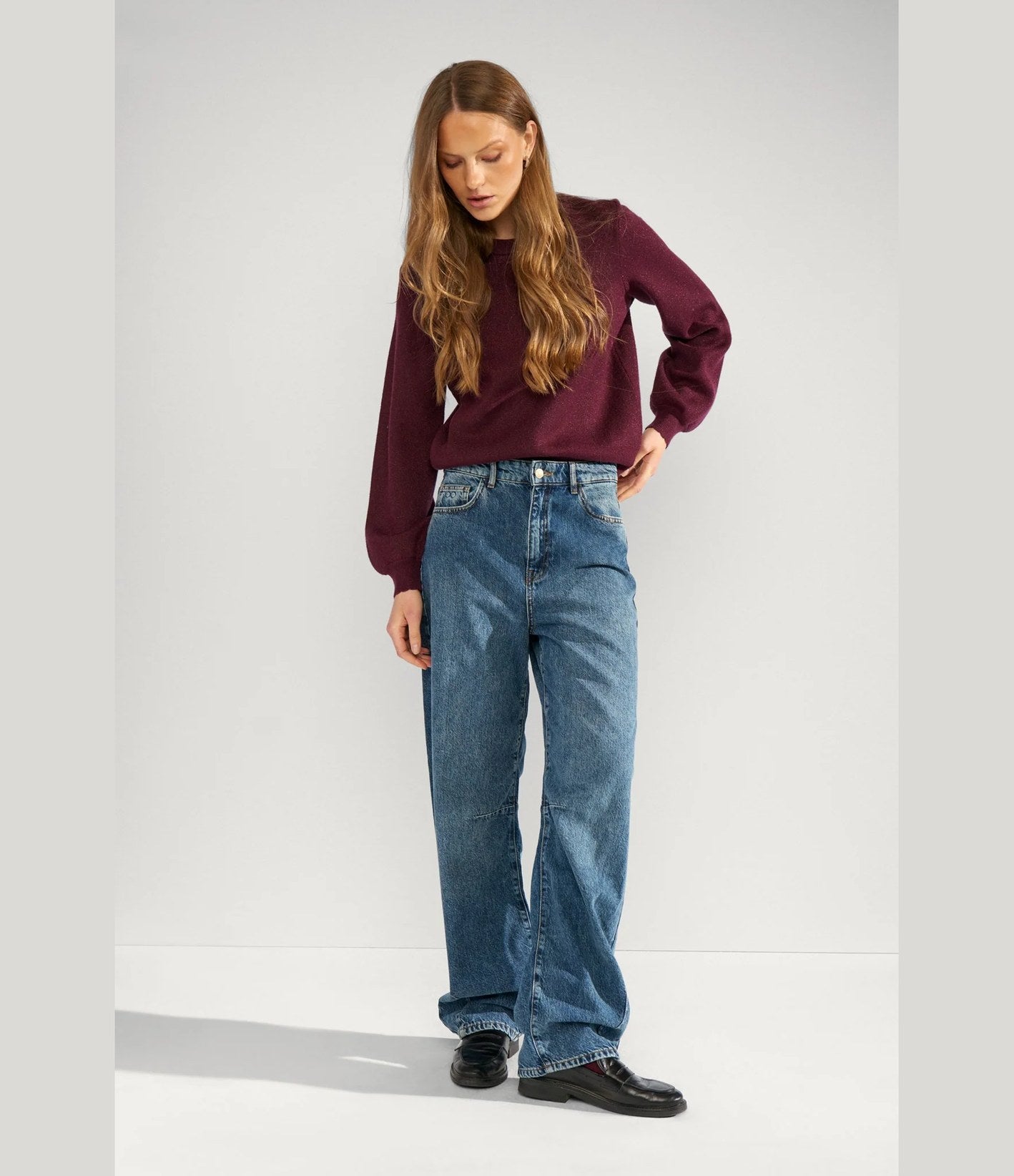 Numph Nubir Solid Pullover Fig