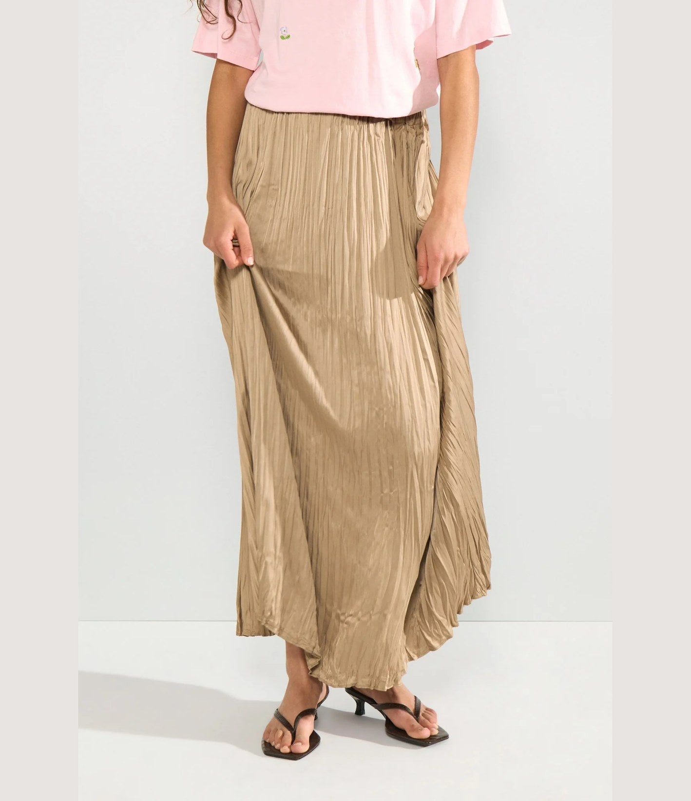 Numph Nufea Skirt Silver Mink