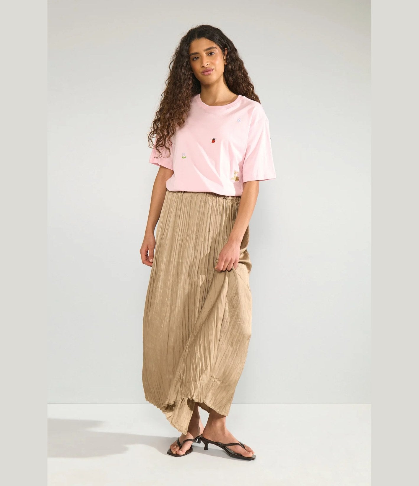 Numph Nufea Skirt Silver Mink