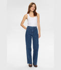 Numph Nuamber HR Wide Jeans Medium Blue Denim