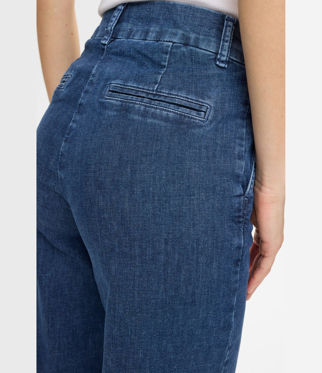 Numph Nuamber HR Wide Jeans Medium Blue Denim
