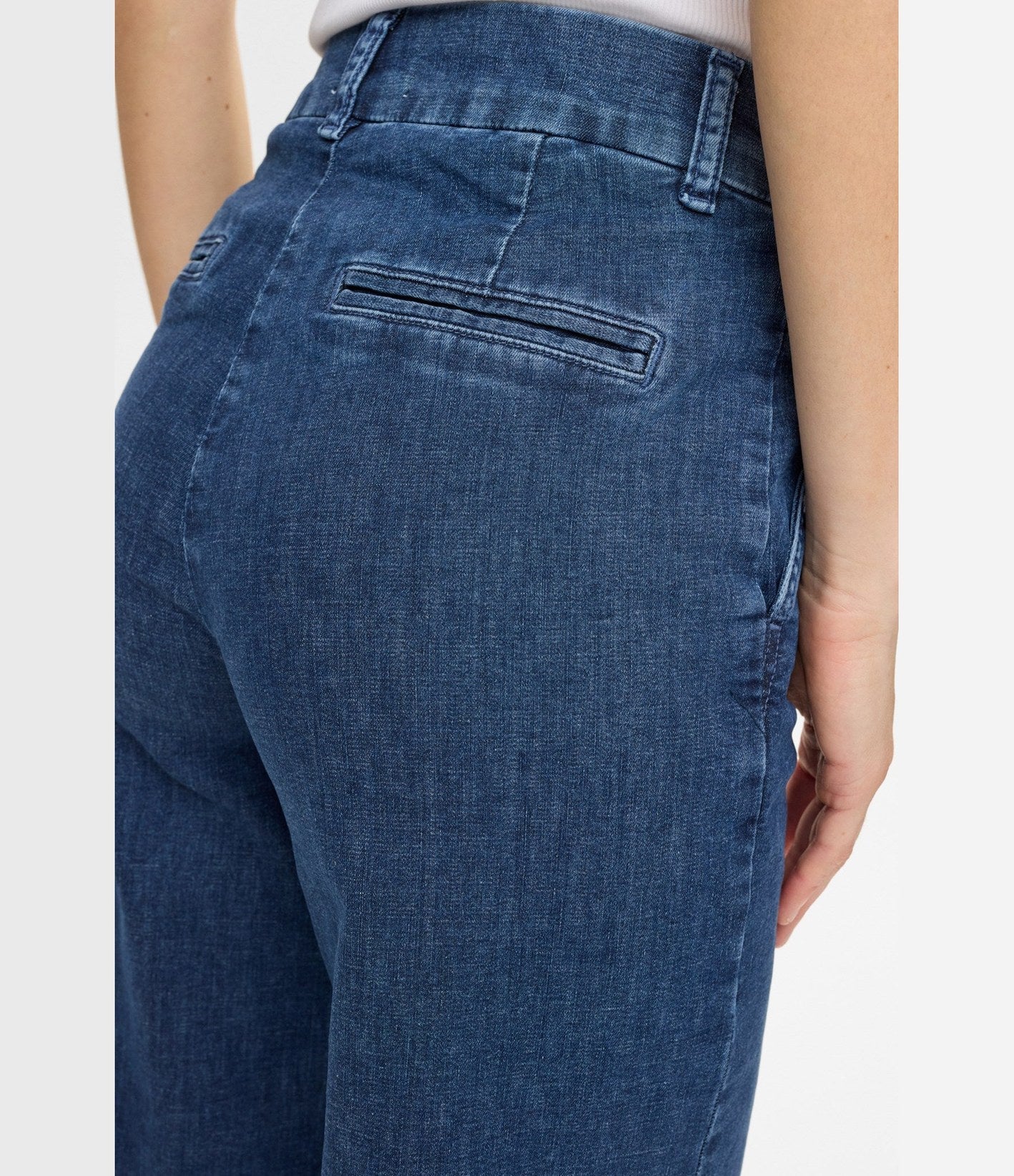 Numph Nuamber HR Wide Jeans Medium Blue Denim