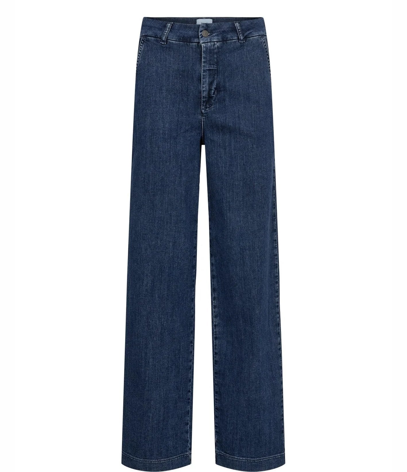 Numph Nuamber HR Wide Jeans Medium Blue Denim