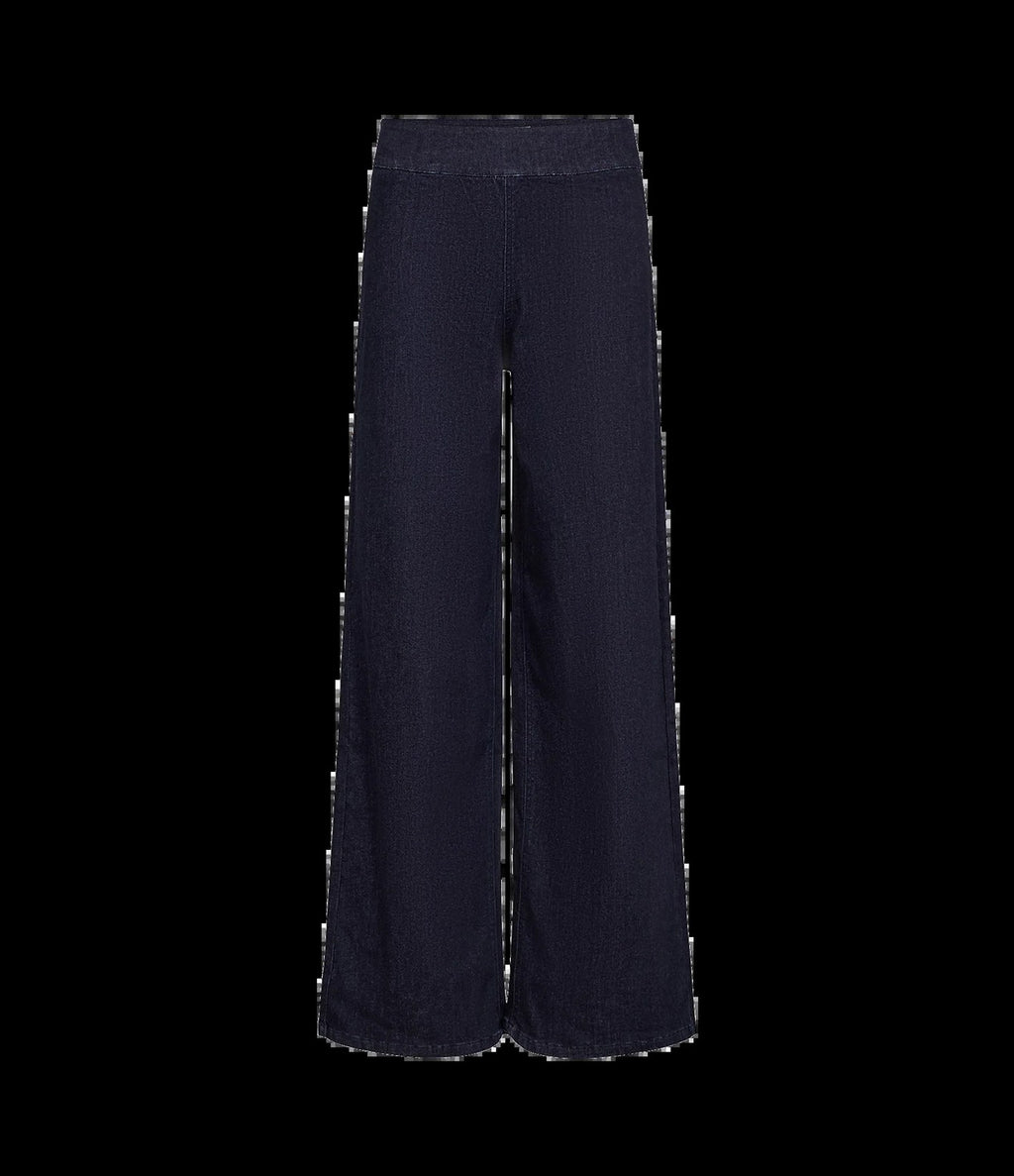 Numph NuSeattle HR Wide Jeans Dark Blue Denim