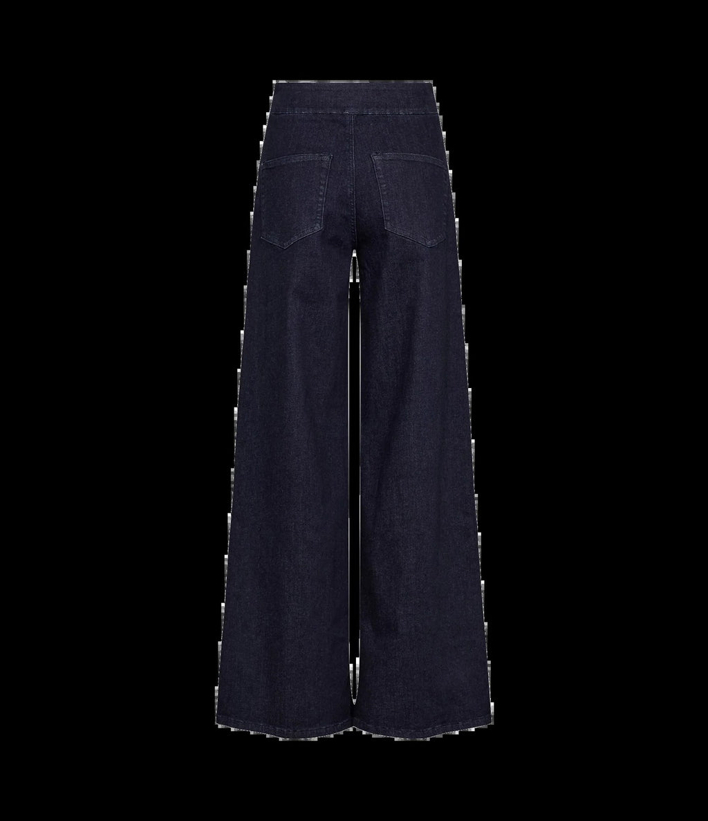 Numph NuSeattle HR Wide Jeans Dark Blue Denim