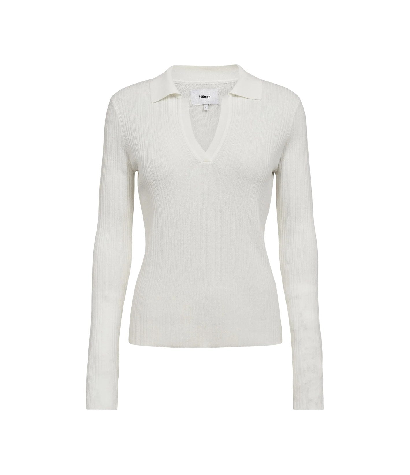 Numph Nusebila Polo Blouse Cloud Dancer