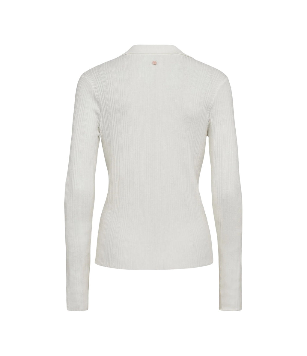 Numph Nusebila Polo Blouse Cloud Dancer