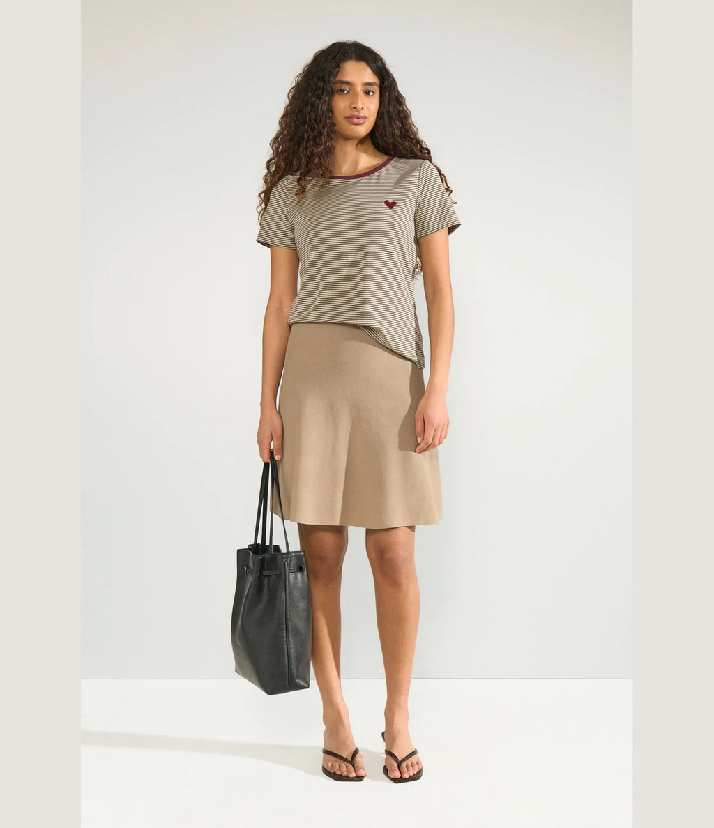 Numph Nualexa T-shirt Silver Mink