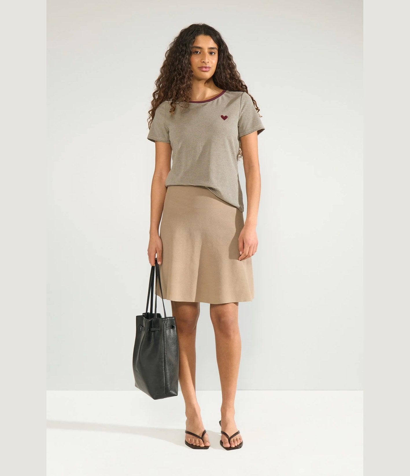 Numph Nualexa T-shirt Silver Mink