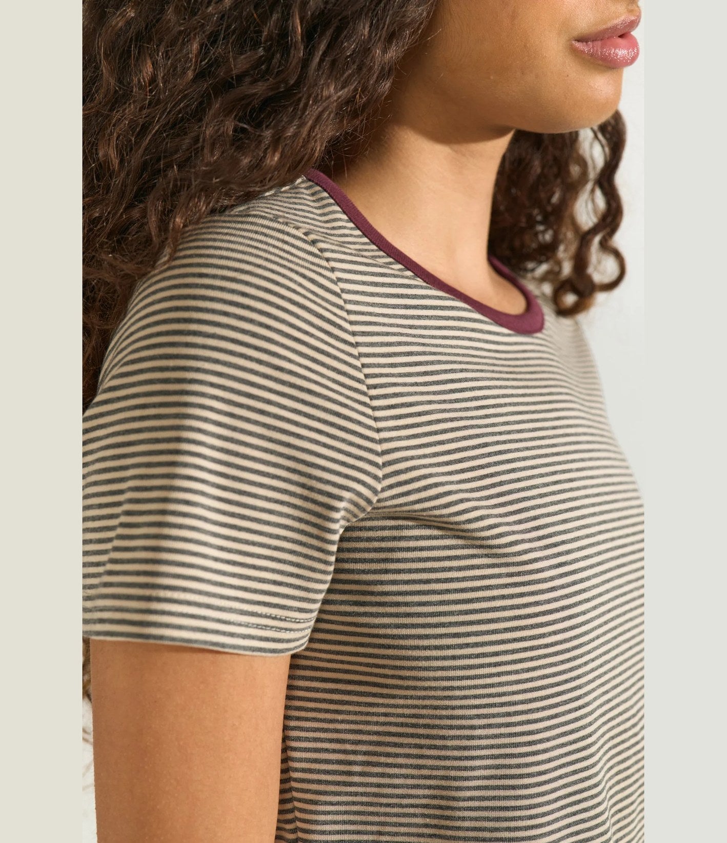 Numph Nualexa T-shirt Silver Mink