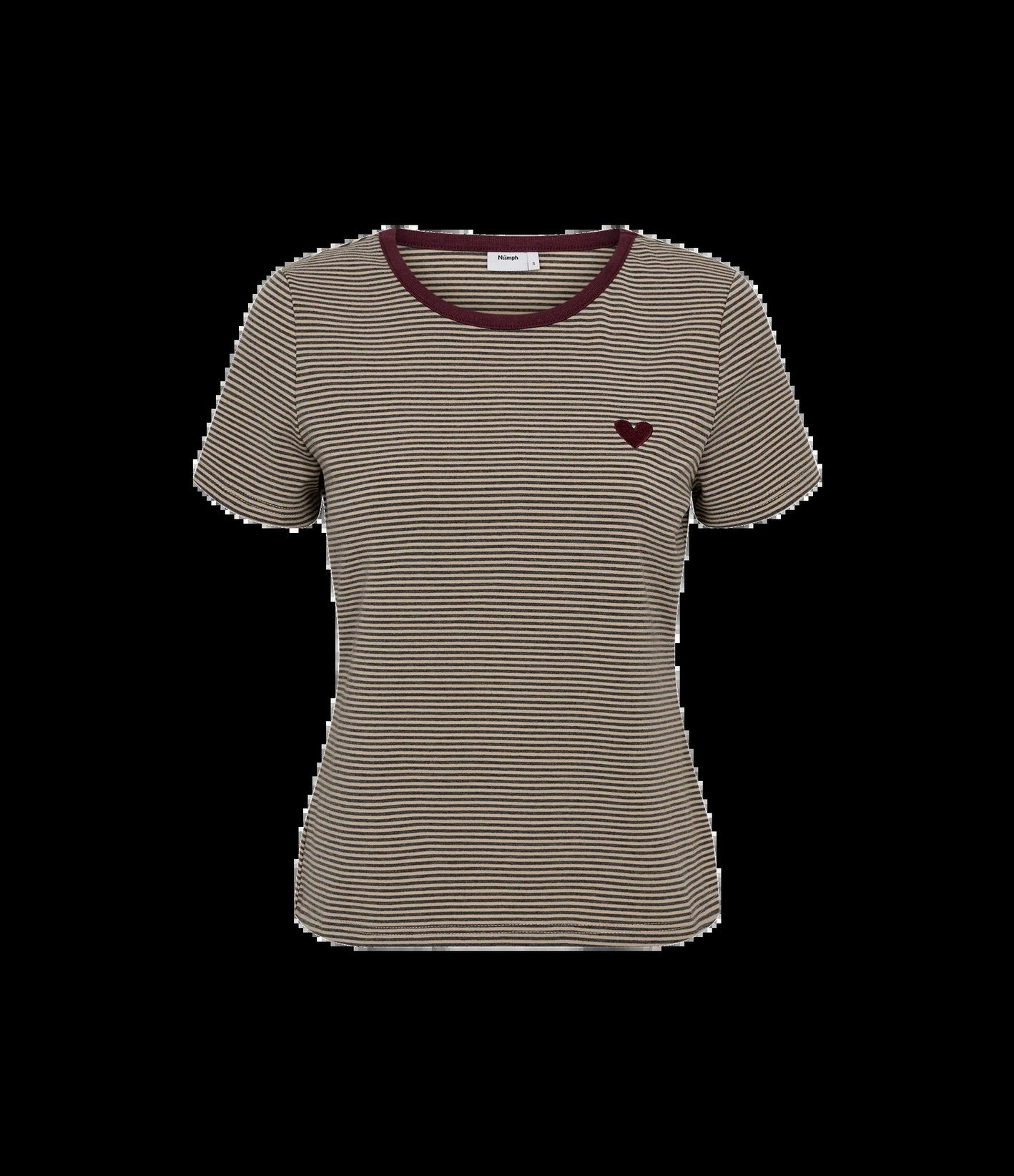 Numph Nualexa T-shirt Silver Mink