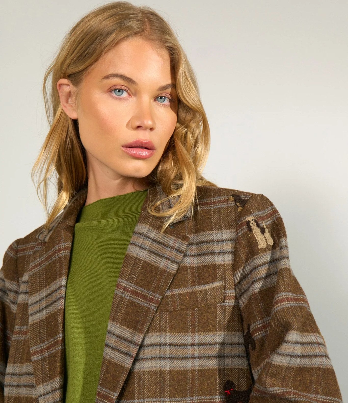 Numph Nuezma Oversize Blazer Kelp