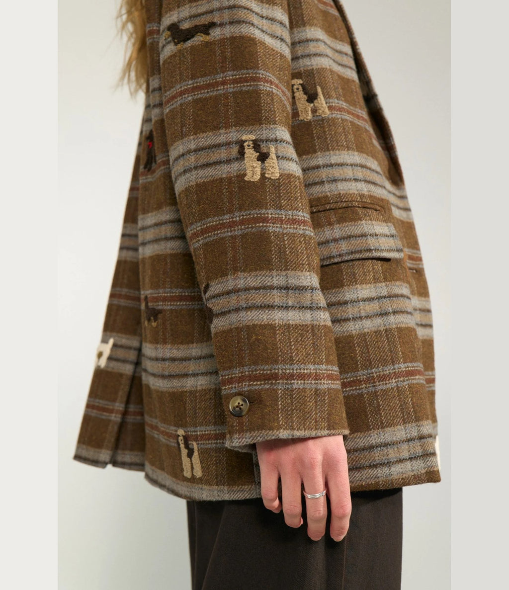 Numph Nuezma Oversize Blazer Kelp
