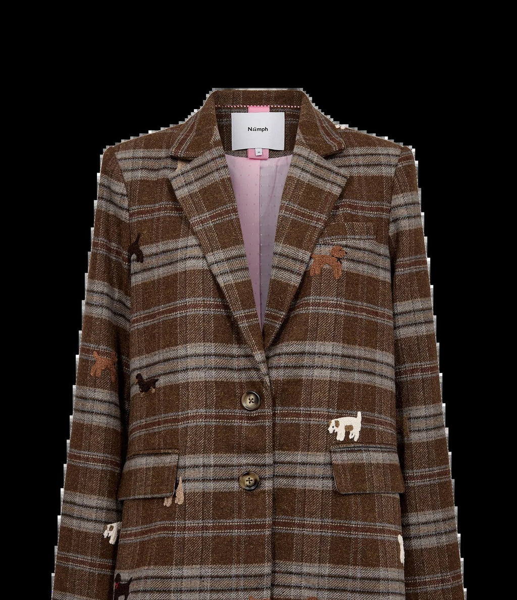 Numph Nuezma Oversize Blazer Kelp