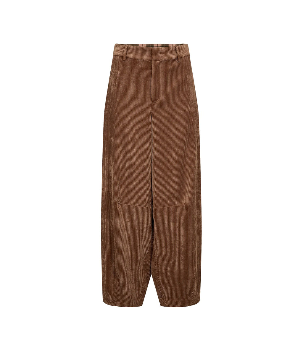 Numph Nucelise Barrel Pants Deep Taupe