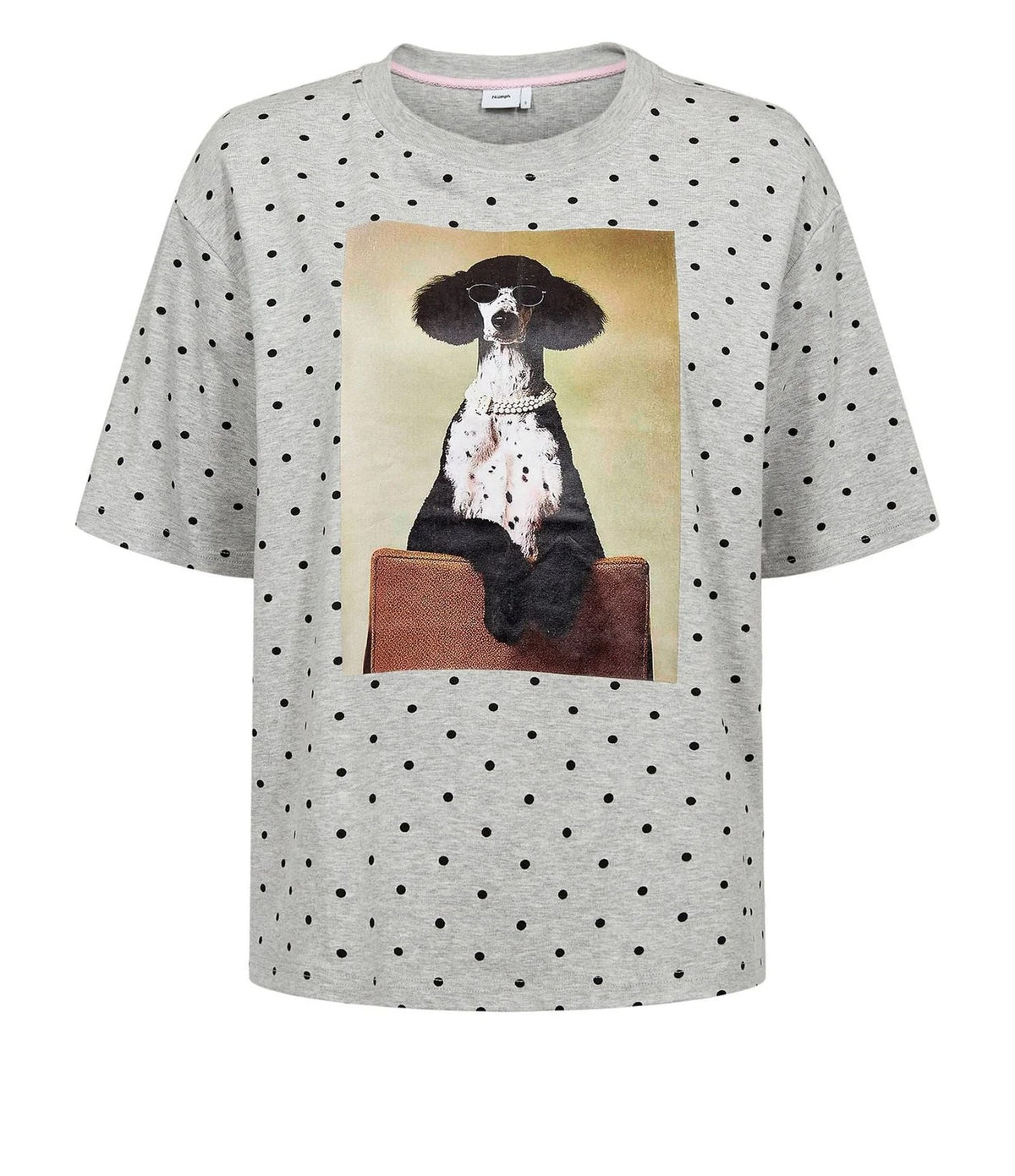 Numph Nurossa Oversize T-Shirt Light Grey Melange