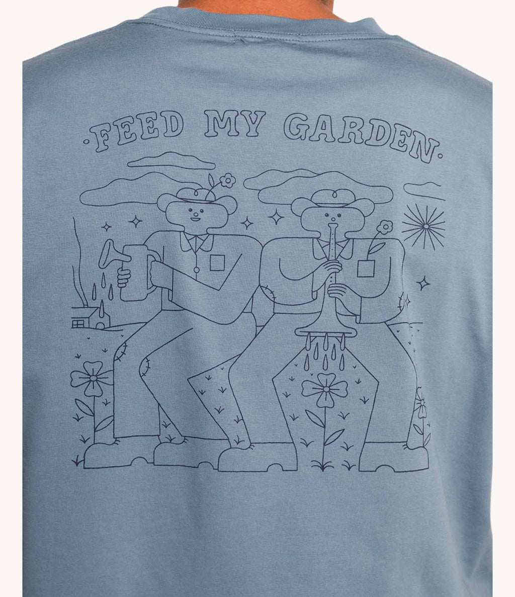 Ollow Feed My Garden Steel Blue