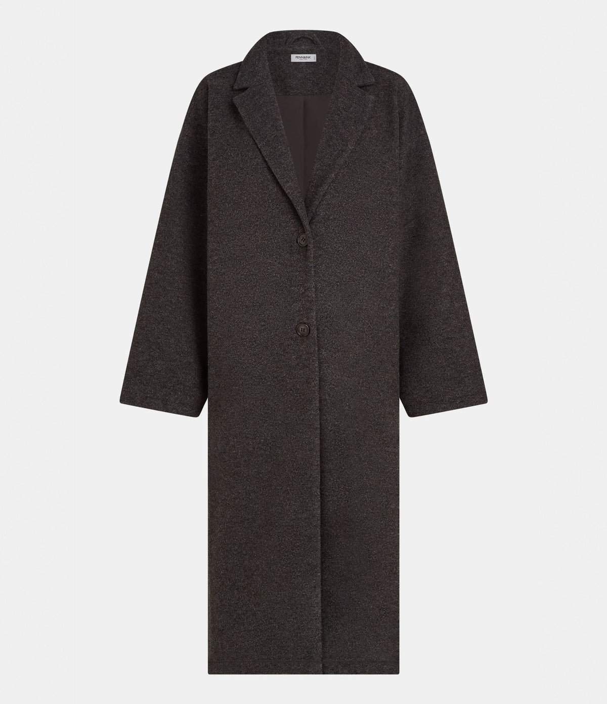 Penn & Ink Long Coat Anthracite