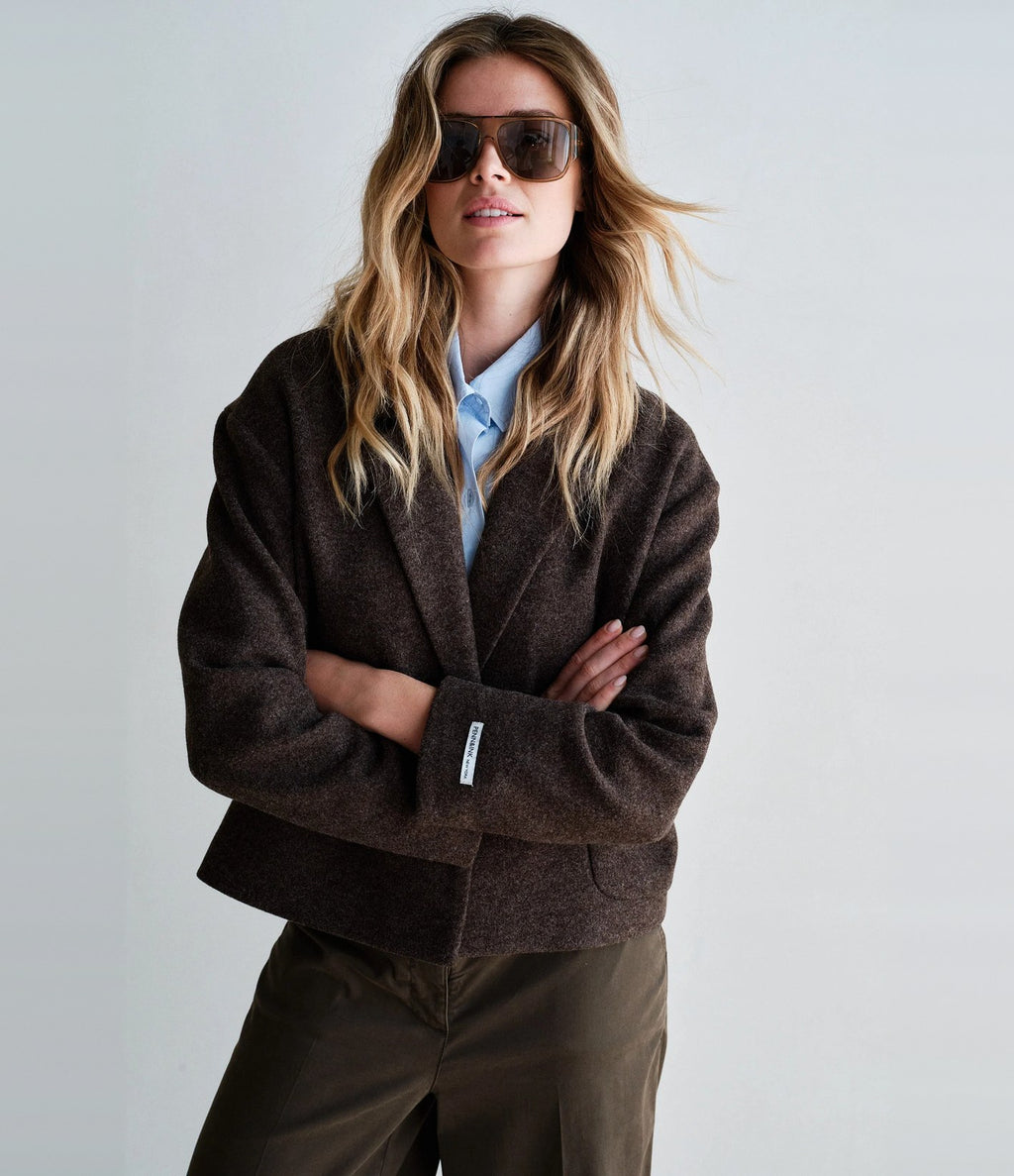 Penn & Ink Chaqueta Blazer Tabaco