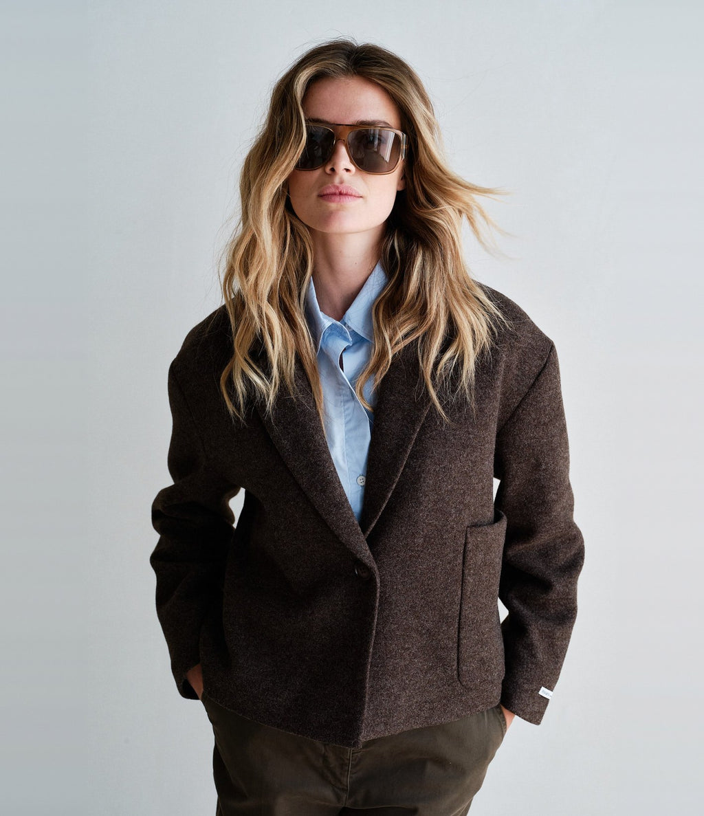 Penn & Ink Chaqueta Blazer Tabaco