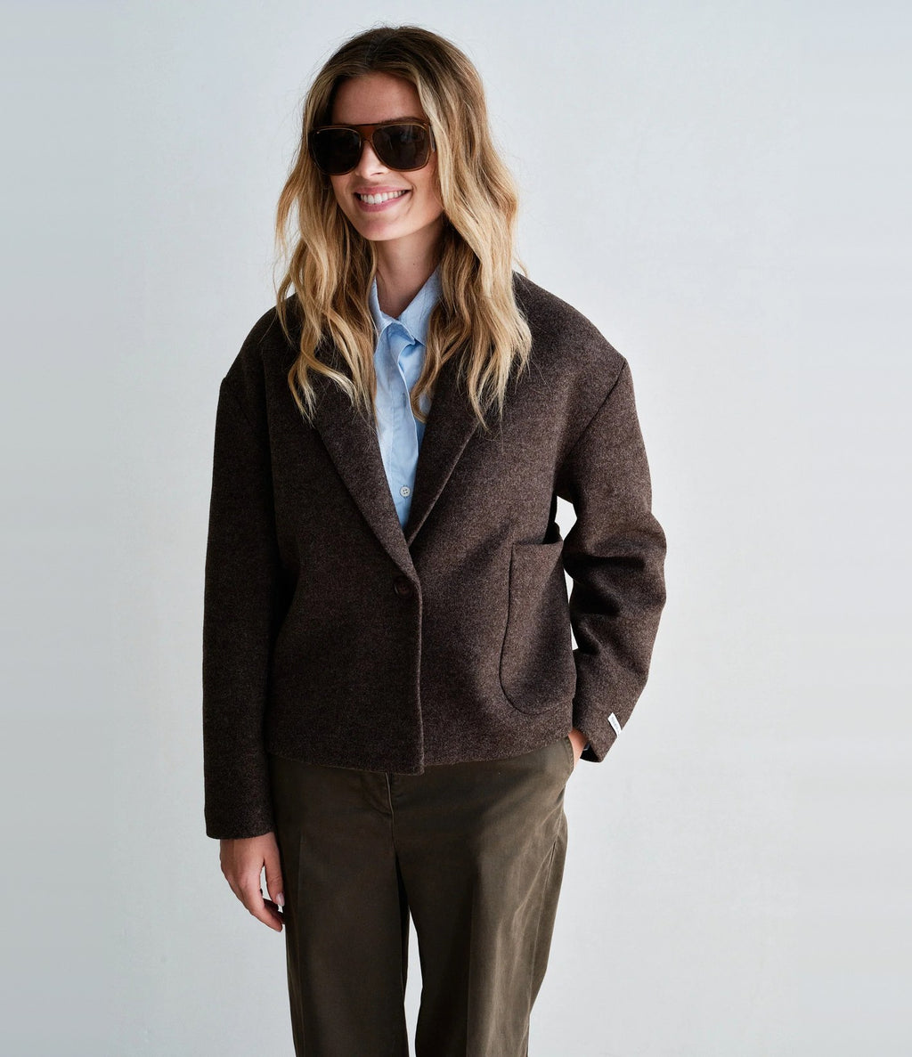 Penn & Ink Chaqueta Blazer Tabaco
