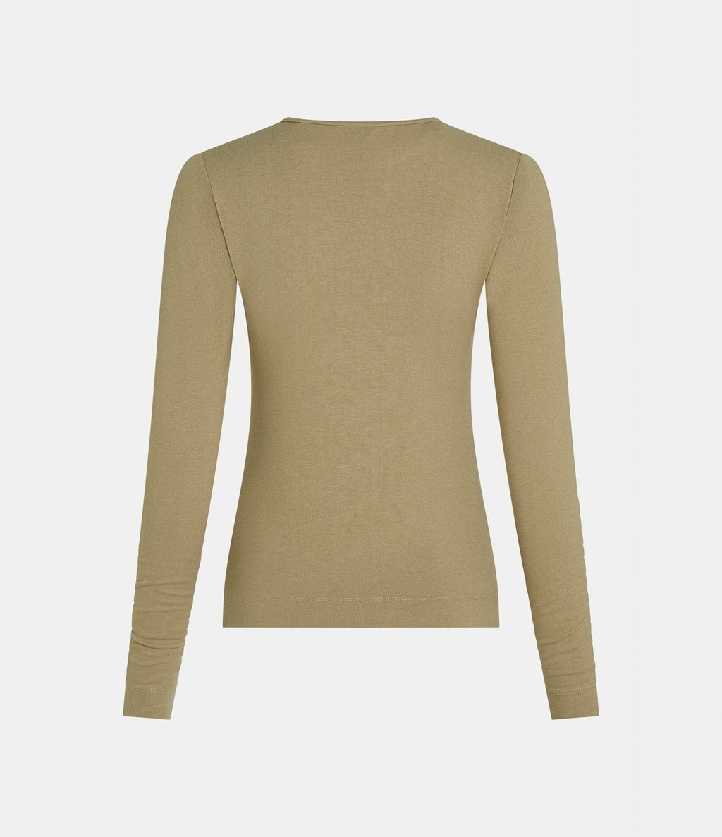 Penn & Ink Long Sleeve Top Camel