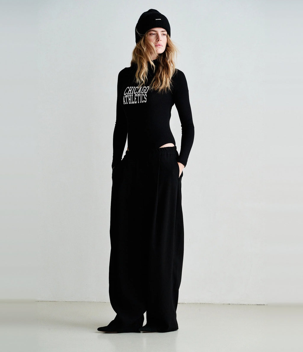Penn & Ink Pantalon Droit Noir