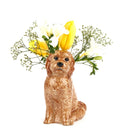 Quail Designs Florero Pequeño Cockapoo Albaricoque