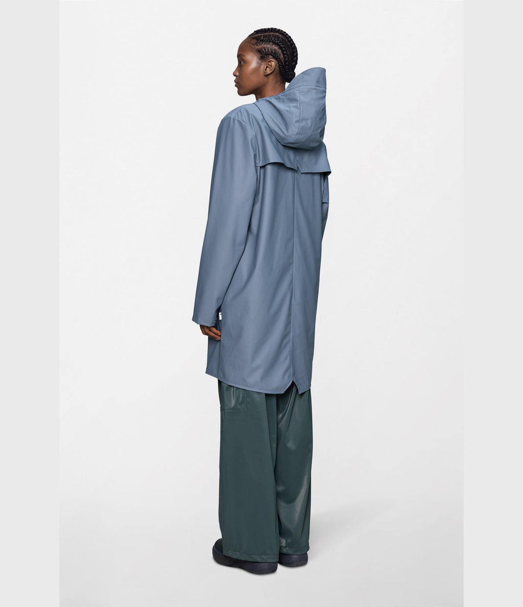 Rains Long Jacket W3 Blue Dusk