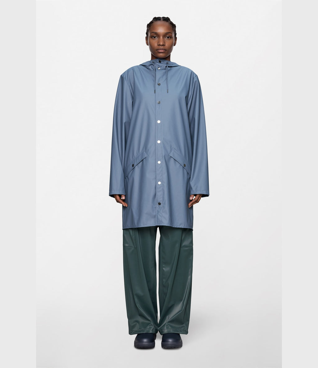 Rains Long Jacket W3 Blue Dusk