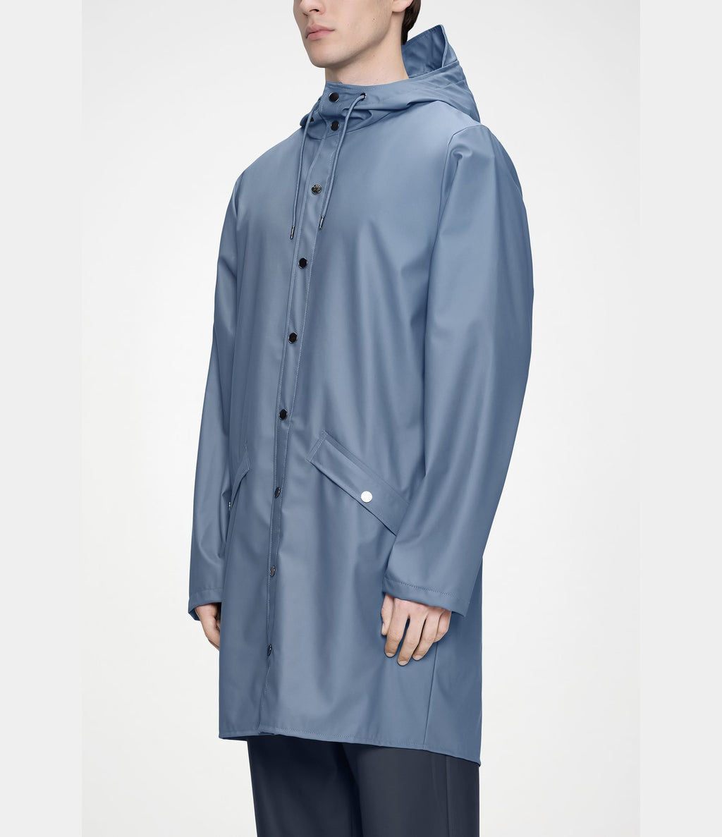 Rains Long Jacket W3 Blue Dusk