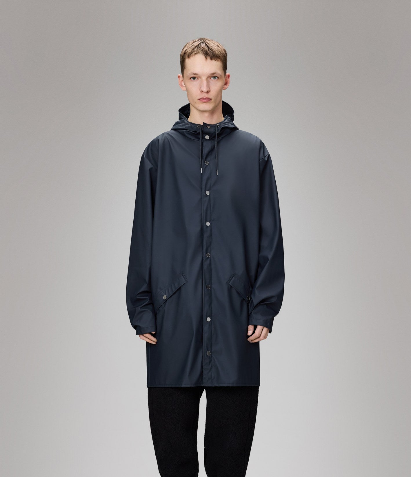Rains Long Jacket W3 Navy