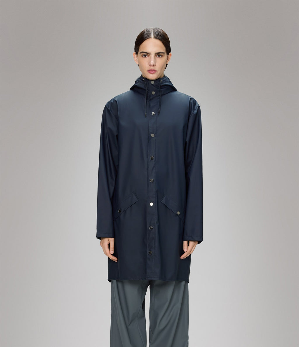 Rains Long Jacket W3 Navy