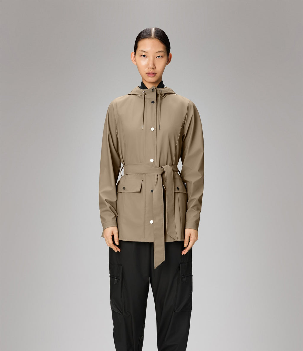 Rains Curve Jacket Beige