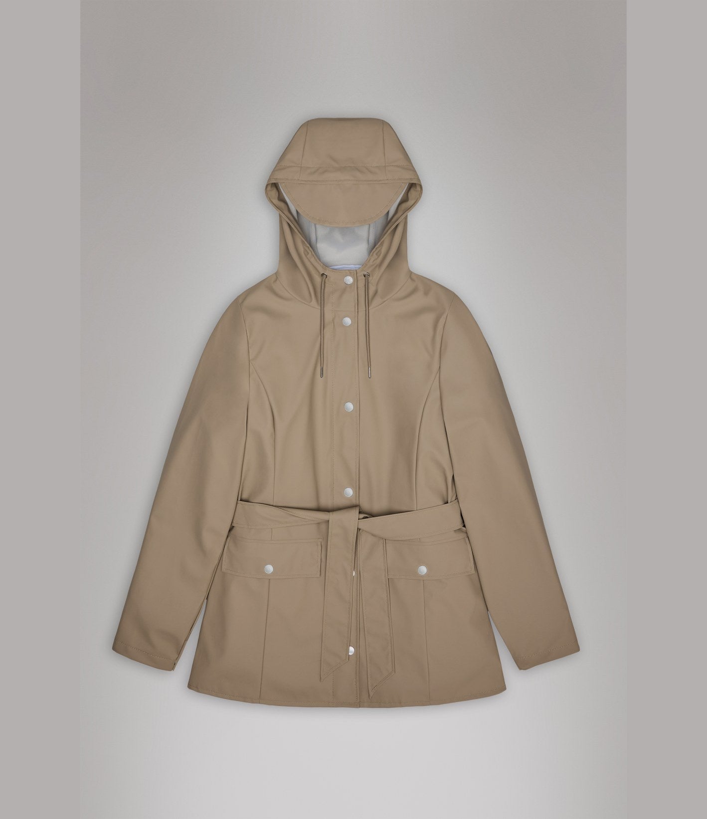 Rains Curve Jacket Beige