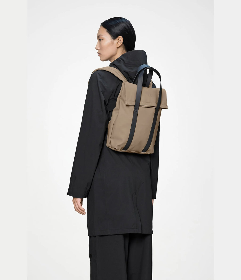 Rains 2-Way Tote Backpack Mini Sand